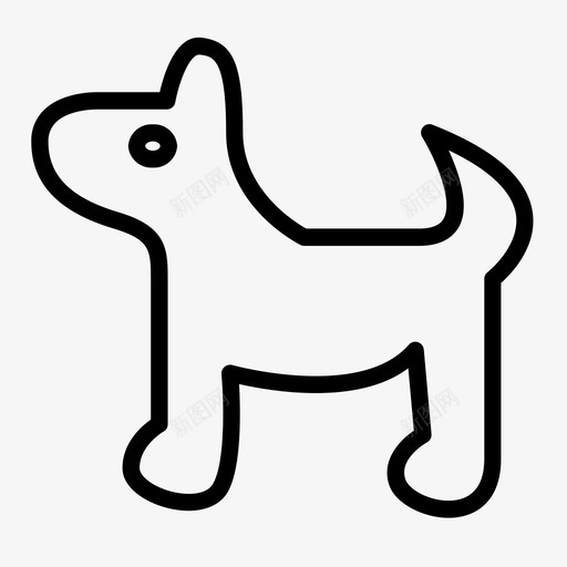 狗宠物像素图标svg_新图网 https://ixintu.com 像素 宠物 站立 缝合