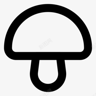 蘑菇鹅膏新鲜图标图标