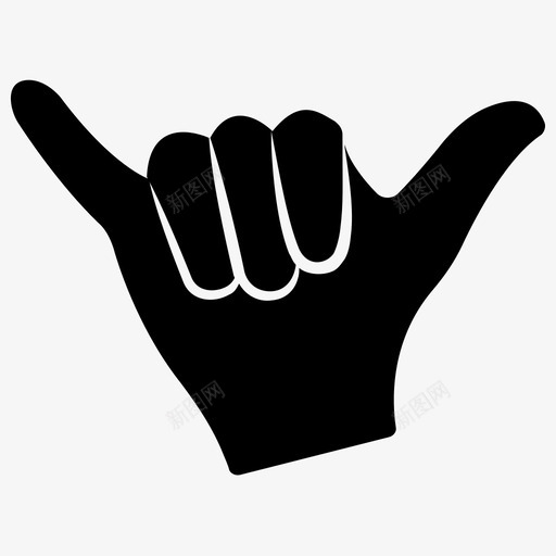 三个手指折叠手指向手指指向图标svg_新图网 https://ixintu.com 三个 岛形 手指 折叠 拇指 指向 符号