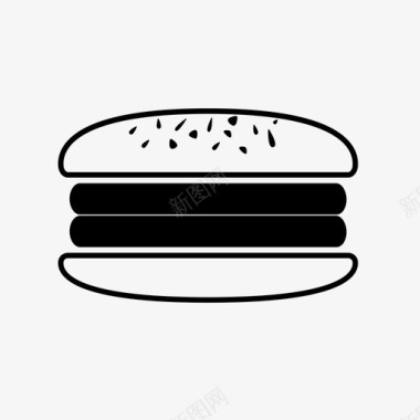 两份食物汉堡图标图标