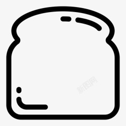 法式三明治PNG矢量图面包法式面包面包店图标高清图片