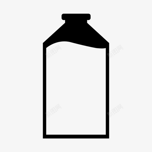 牛奶饮料甜点图标svg_新图网 https://ixintu.com 天然 牛奶 甜味 甜点 饮料