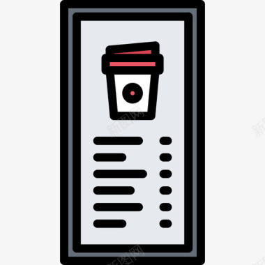 菜单咖啡71彩色图标图标