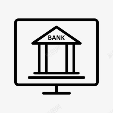 网上银行网上服务图标图标