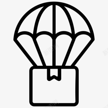 气球运送航空货运最快运送图标图标