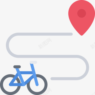 路37号自行车平车图标图标