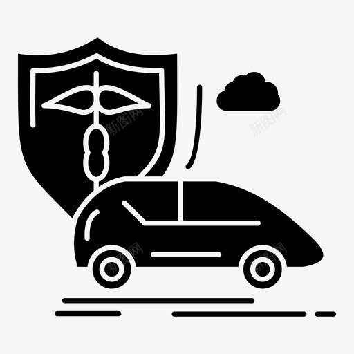 汽车保险人手安全图标svg_新图网 https://ixintu.com 人手 商业 安全 教育 汽车保险 运输