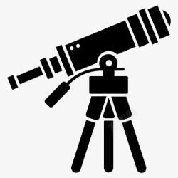 天文学的镜头望远镜天文学光学镜头图标高清图片
