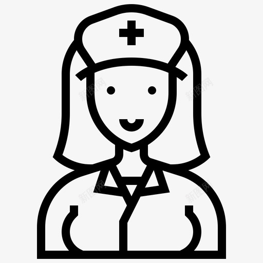 护士医疗保健医学图标svg_新图网 https://ixintu.com 医务人员 医学 医疗保健 妇女 护士 治疗