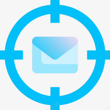 邮件营销163蓝色图标图标