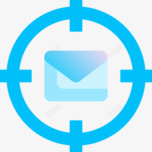 邮件营销163蓝色图标svg_新图网 https://ixintu.com 营销 蓝色 邮件