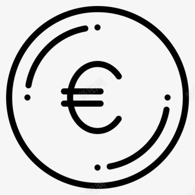 欧元货币101概述图标图标