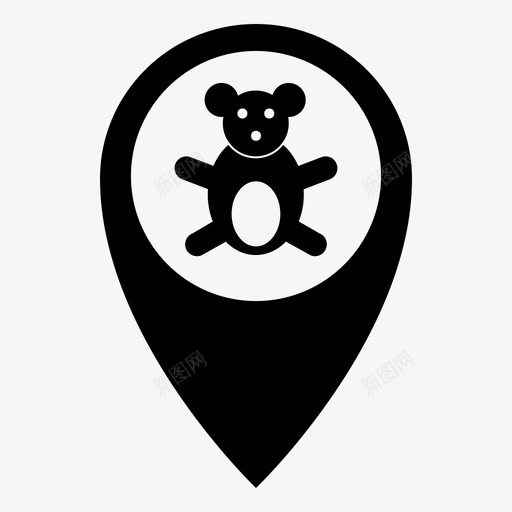 别针玩偶位置图标svg_新图网 https://ixintu.com 位置 别针 地图 地点 玩偶