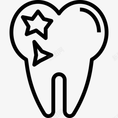 牙科牙科护理20线性图标图标
