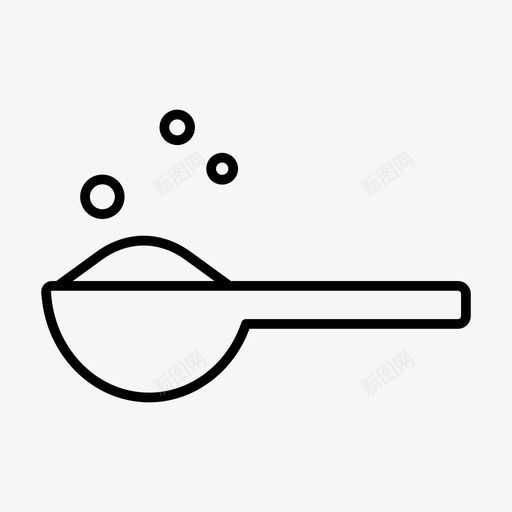 糖添加剂量勺图标svg_新图网 https://ixintu.com 标志 添加剂 甜味剂 调味料 量勺 食品
