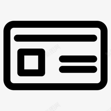 帐户卡身份证图标图标