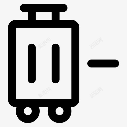 手提箱减号行李打包图标svg_新图网 https://ixintu.com 减号 度假 手提箱 打包 旅行 系列 行李