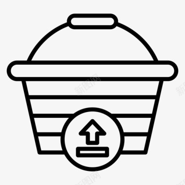 购物篮购物商店图标图标