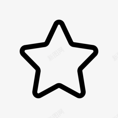 星形书签收藏夹图标图标