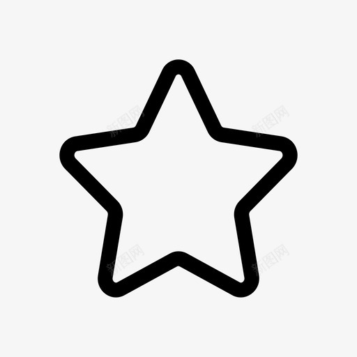 星形书签收藏夹图标svg_新图网 https://ixintu.com 书签 图标 圆形 收藏夹 星形 流行 线条