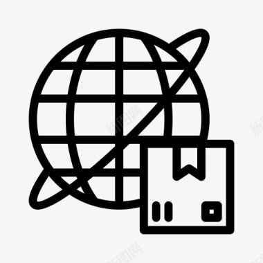 全球配送物流包装图标图标