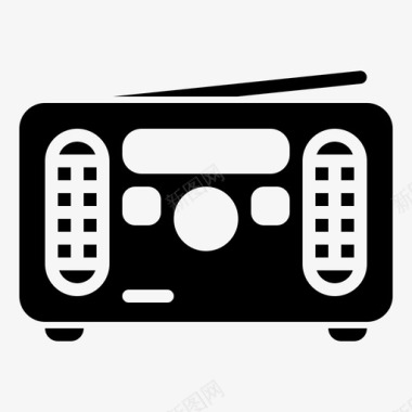 收音机按钮电图标图标