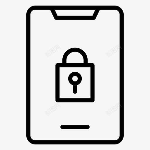 锁定android8线性图标svg_新图网 https://ixintu.com android 线性 锁定