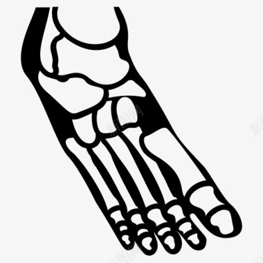 脚骨身体部位关节疼痛图标图标