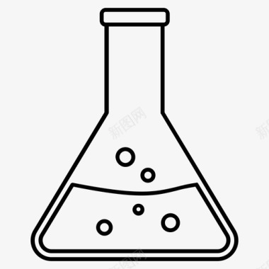 锥形瓶实验工具实验室仪器图标图标