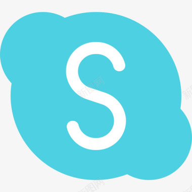 Skype社交和通信2扁平图标图标