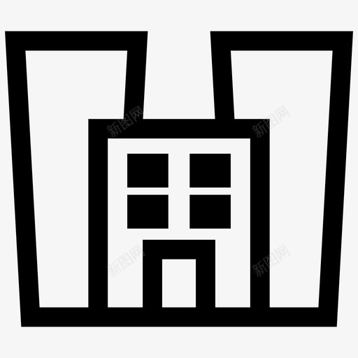 办公建筑商业图标svg_新图网 https://ixintu.com 办公 商业 商业城 城市 建筑 建筑商 金融