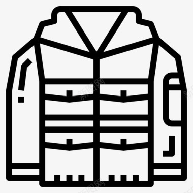 大衣冬季122直纹图标图标