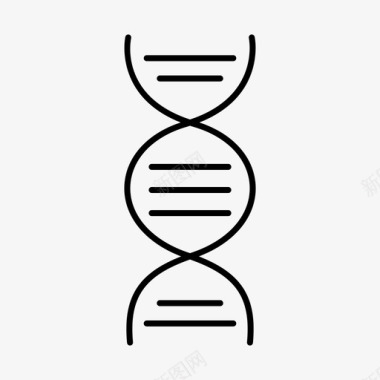 dna生物学双螺旋图标图标