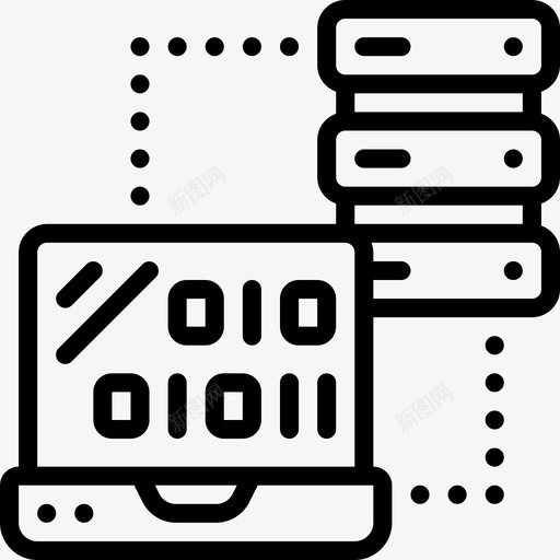 数据库数据库管理8线性图标svg_新图网 https://ixintu.com 数据库 管理 线性