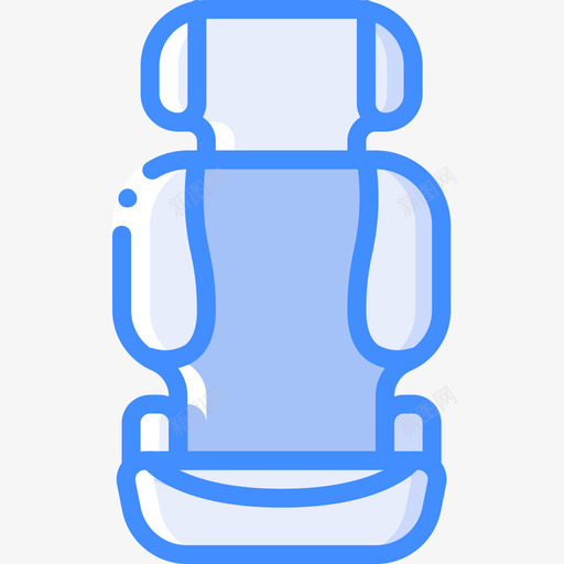 汽车座椅抚养儿童4蓝色图标svg_新图网 https://ixintu.com 儿童 座椅 抚养 汽车 蓝色