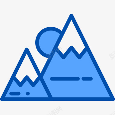 山地健身85蓝色图标图标