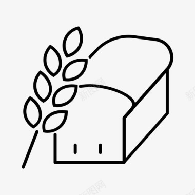 面包面包房面包片图标图标