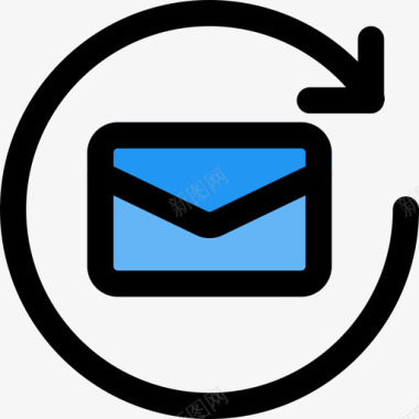 邮件电子邮件59线颜色图标图标