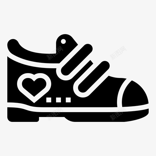 鞋可爱运动鞋图标svg_新图网 https://ixintu.com 可爱 幼儿园 运动 运动鞋