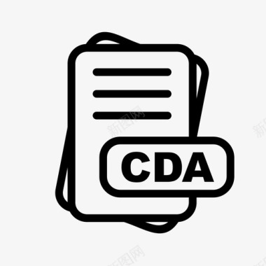 cda文件扩展名文件格式文件类型集合图标包图标