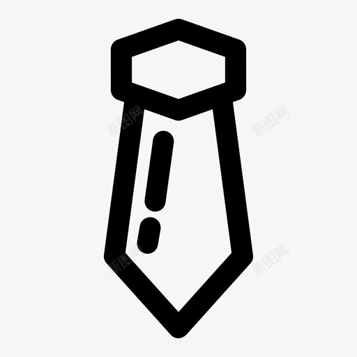 领带商务服装图标svg_新图网 https://ixintu.com 商务 服装时尚 穿着 领带