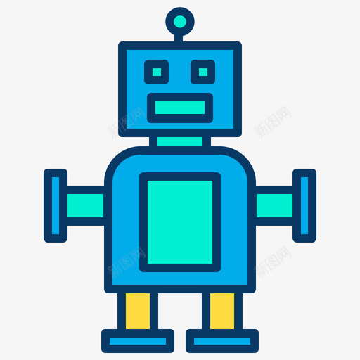 机器人机器人10线性颜色图标svg_新图网 https://ixintu.com 机器人 线性 颜色