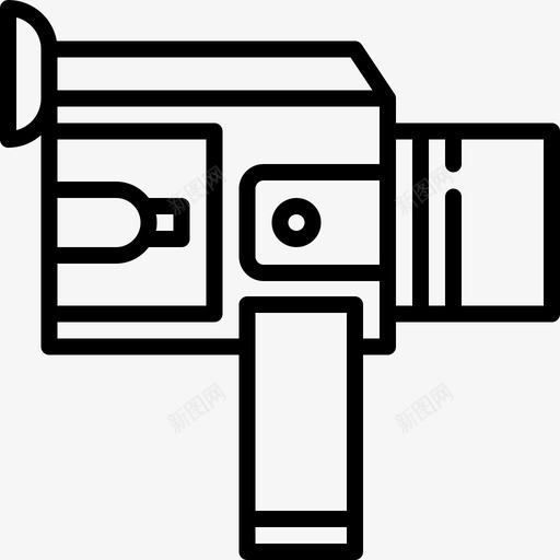 Super8摄像机17线性图标svg_新图网 https://ixintu.com Super 摄像机 线性