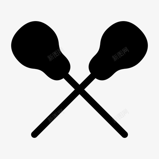 曲棍球球运动图标svg_新图网 https://ixintu.com 团队 曲棍球 棍棒 球运 运动