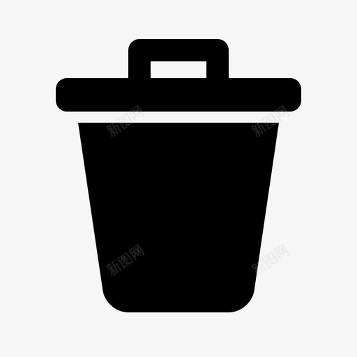 垃圾桶删除回收站图标svg_新图网 https://ixintu.com 删除 回收站 垃圾桶