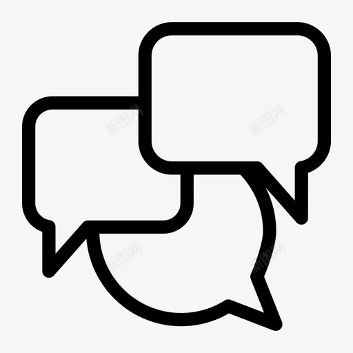 语音泡泡聊天泡泡留言图标svg_新图网 https://ixintu.com 泡泡 留言 聊天 语音