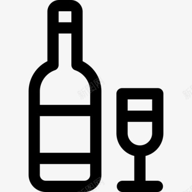葡萄酒圣诞320直系图标图标