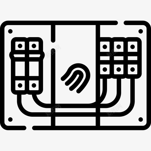 电源智能家居50线性图标svg_新图网 https://ixintu.com 智能家居 电源 线性