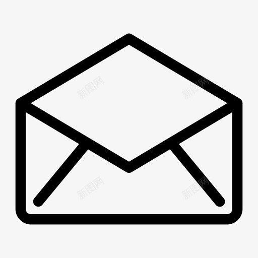 打开的邮件收件箱信件图标svg_新图网 https://ixintu.com 信件 打开 收件箱 明信片 流行 邮件