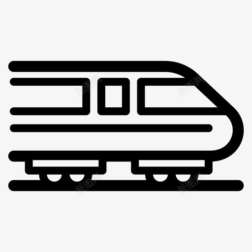 火车铁路地铁图标svg_新图网 https://ixintu.com 地铁 火车 运输 铁路